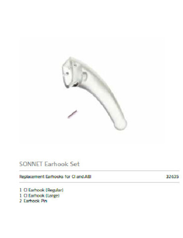 SONNET EARHOOK & PIN