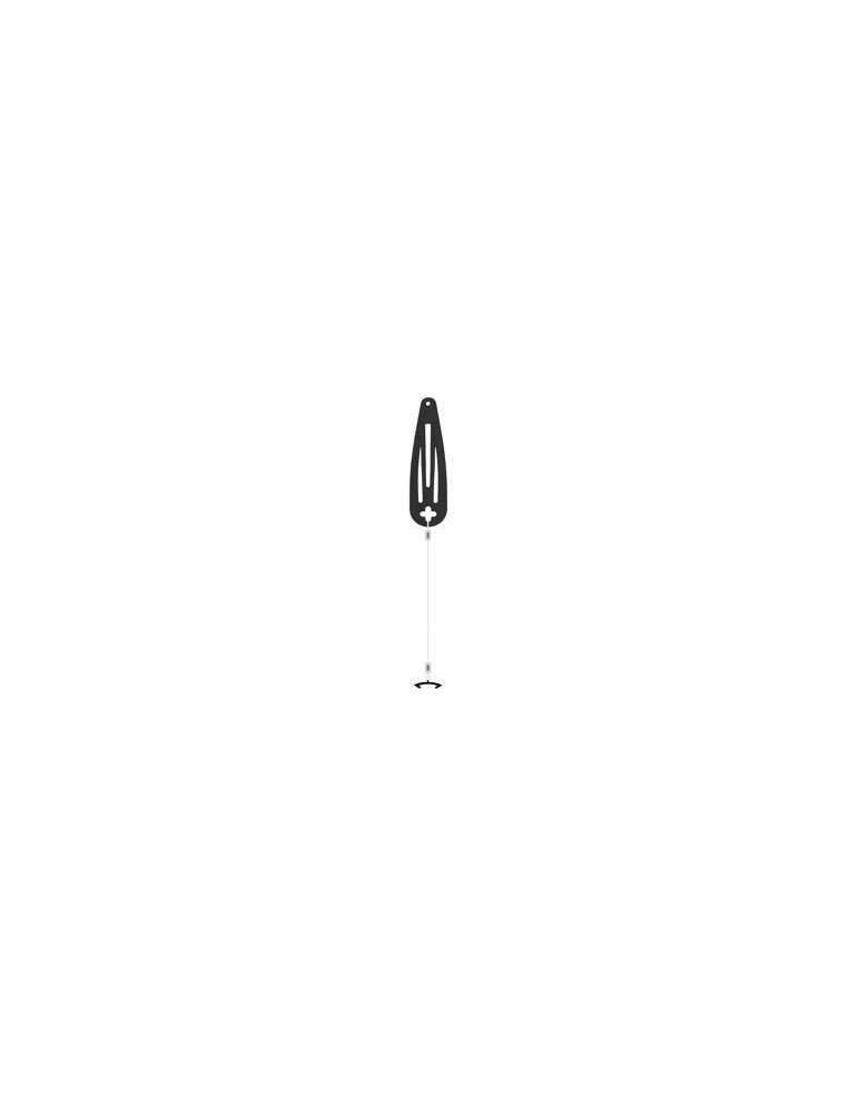 Invisible hairpin RONDO 3 (Black - Pink)