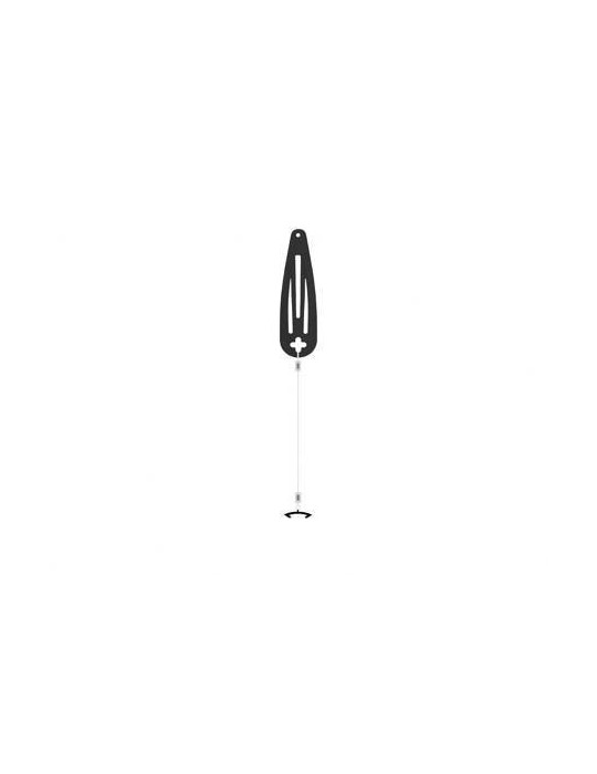 Invisible hairpin RONDO 3 (Black - Pink)