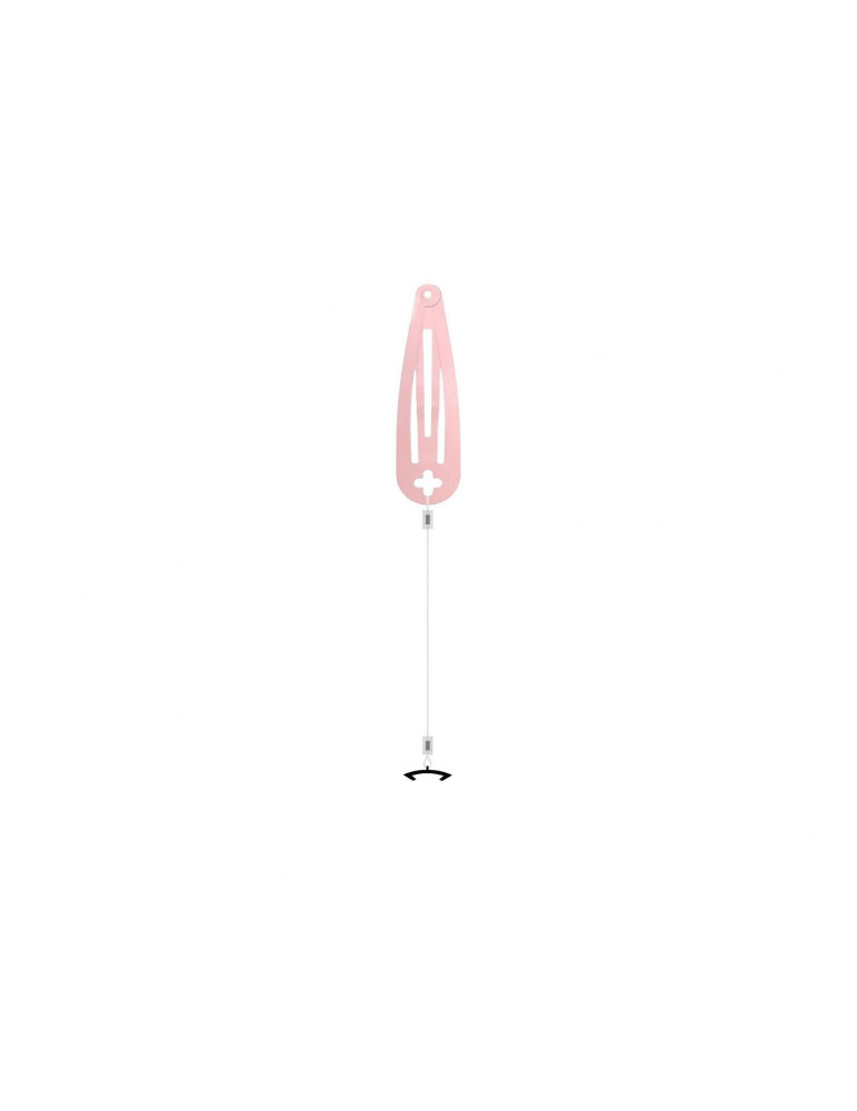 Invisible hairpin RONDO 3 (Black - Pink)