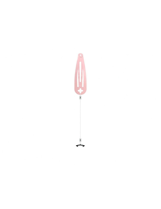 Invisible hairpin RONDO 3 (Black - Pink)